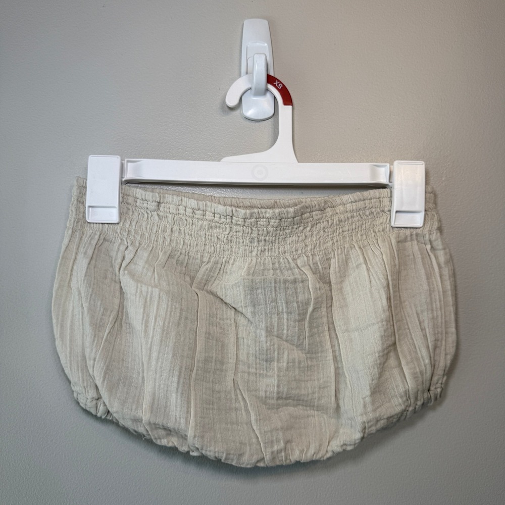 Universal Thread Tan Cotton Gauze Smocked Tube Top Women's Size X-Small NWT